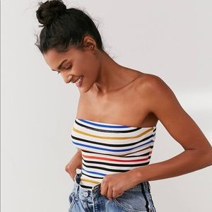 Out From Under Urban Outfitters striped bodysuit